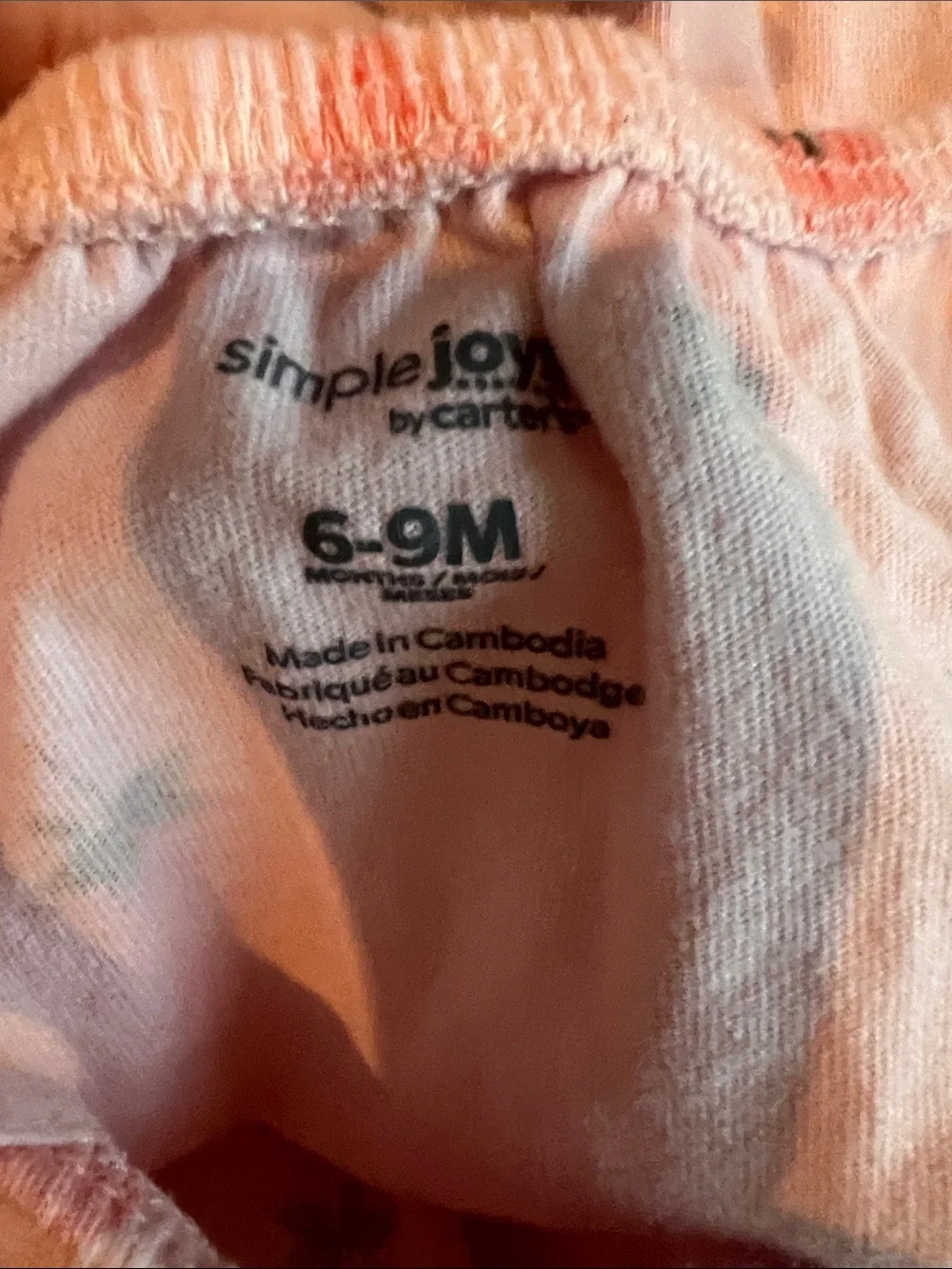Pink Strawberry Print Baby Romper 6-9 months